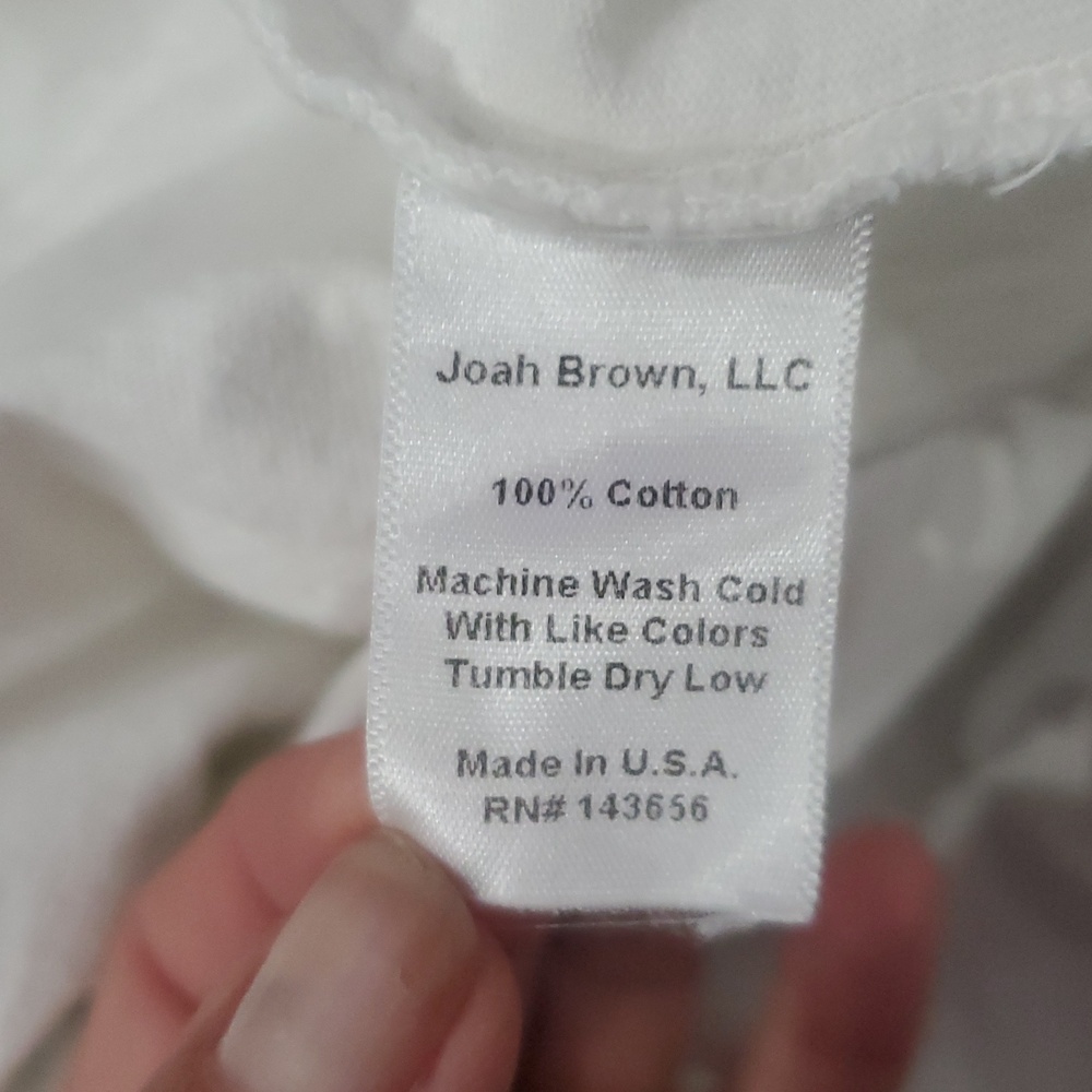 Joah Brown Cobain Cropped  Tee in White OS very Gently Used No Flaws - Picture 7 of 7